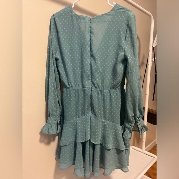 Angie Long Sleeve Chiffon Dress  - Dynamite - Size M - Picture 2 of 3